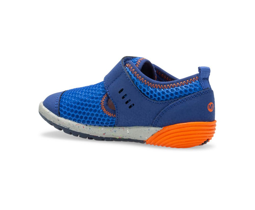 Merrell Sneakers Blue/Orange - Bare Access Steps® H2O - Kids 01GSQIHDT